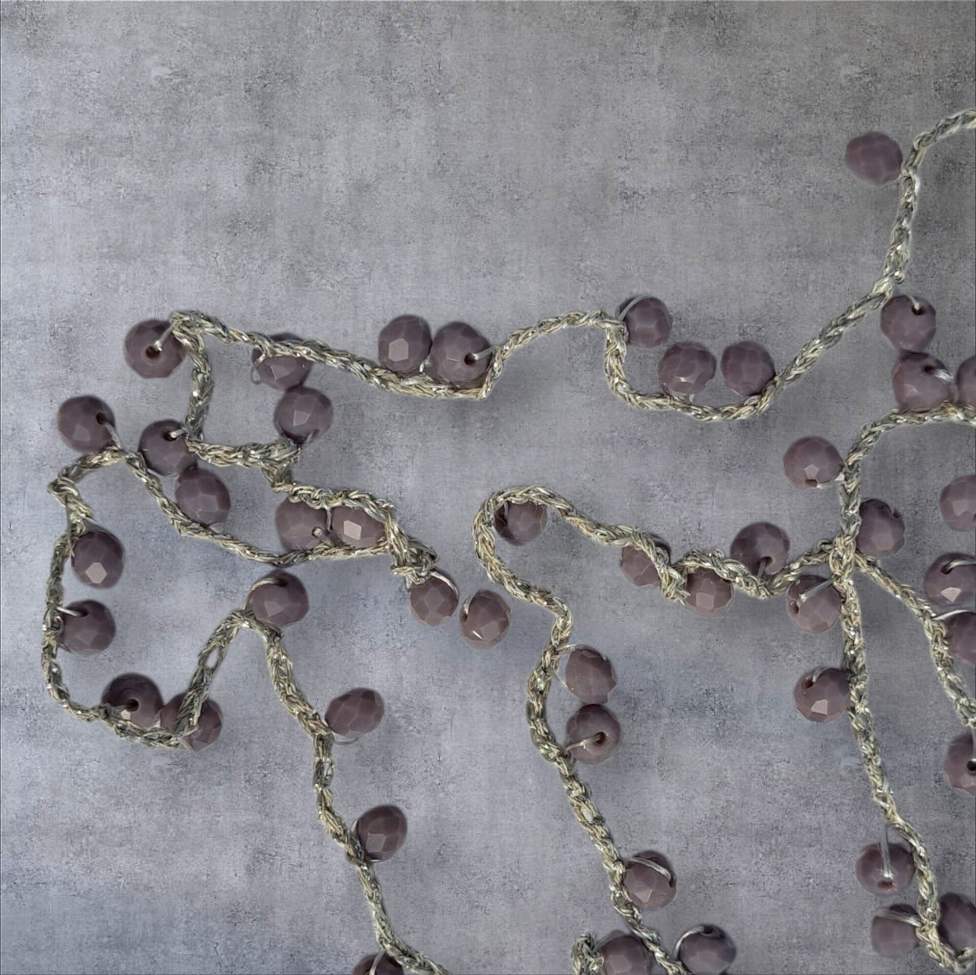 Collar lila/plata - 1