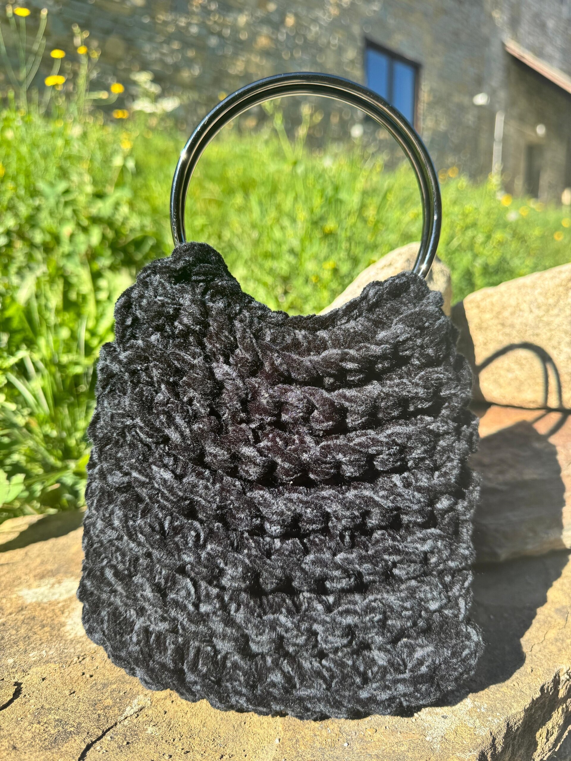 Bolso trenza negro - 1
