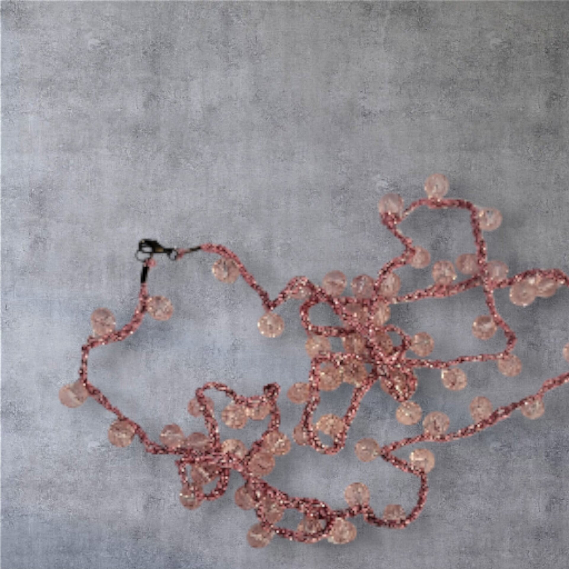 Collar rosa transaparente/rosa - 1