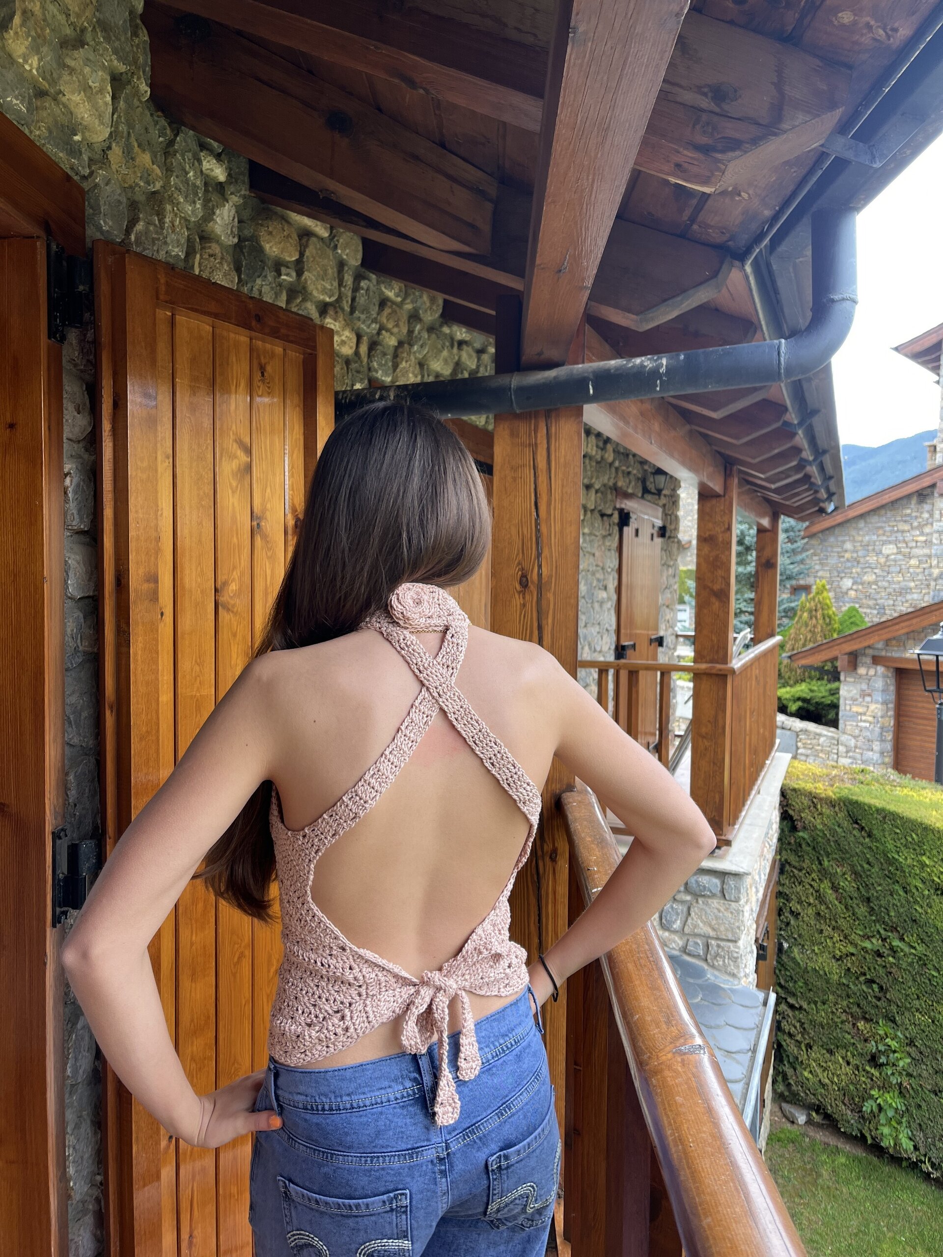 Top flor nude - 2