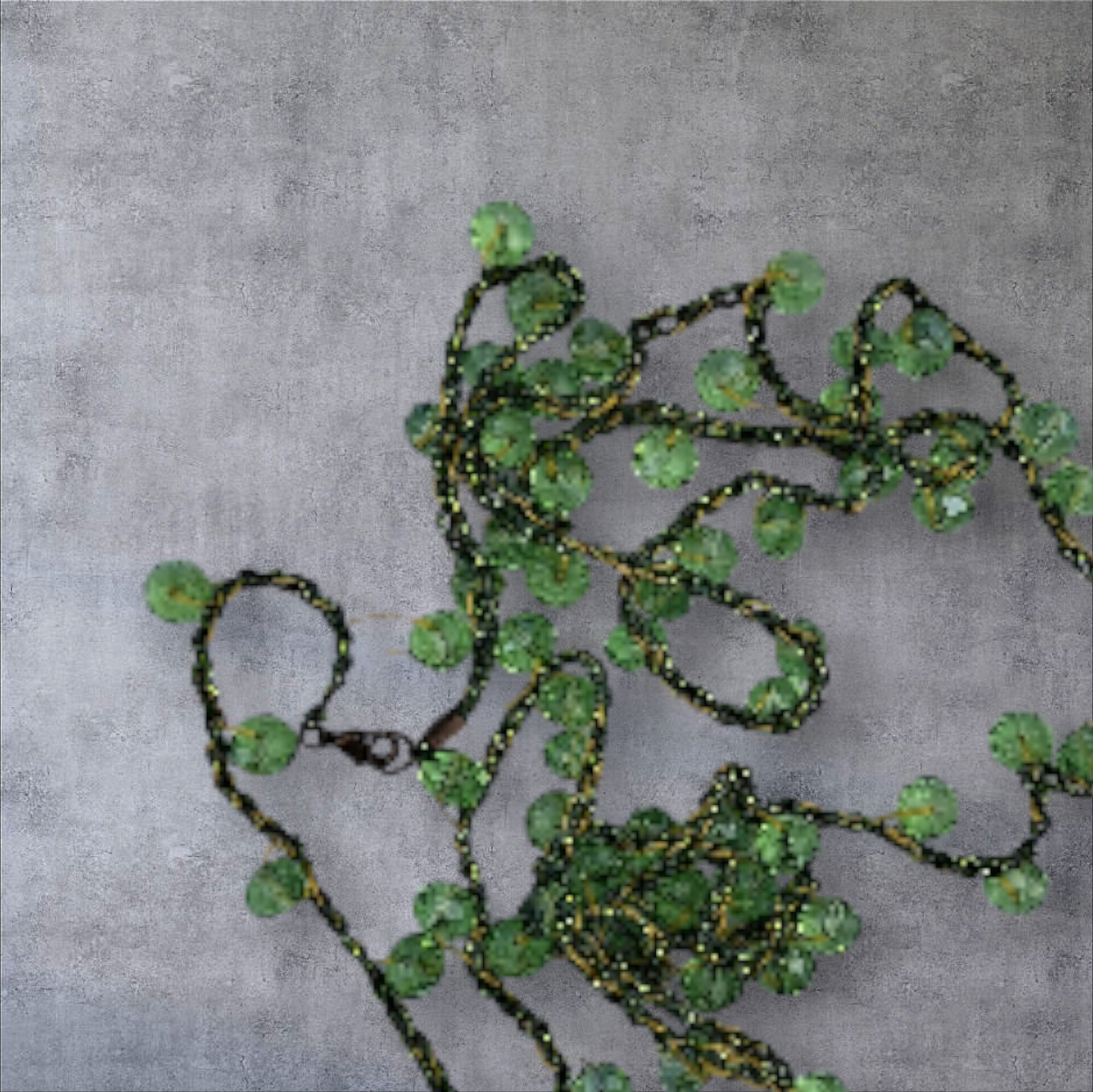 Collar verde transparente/verde - 1