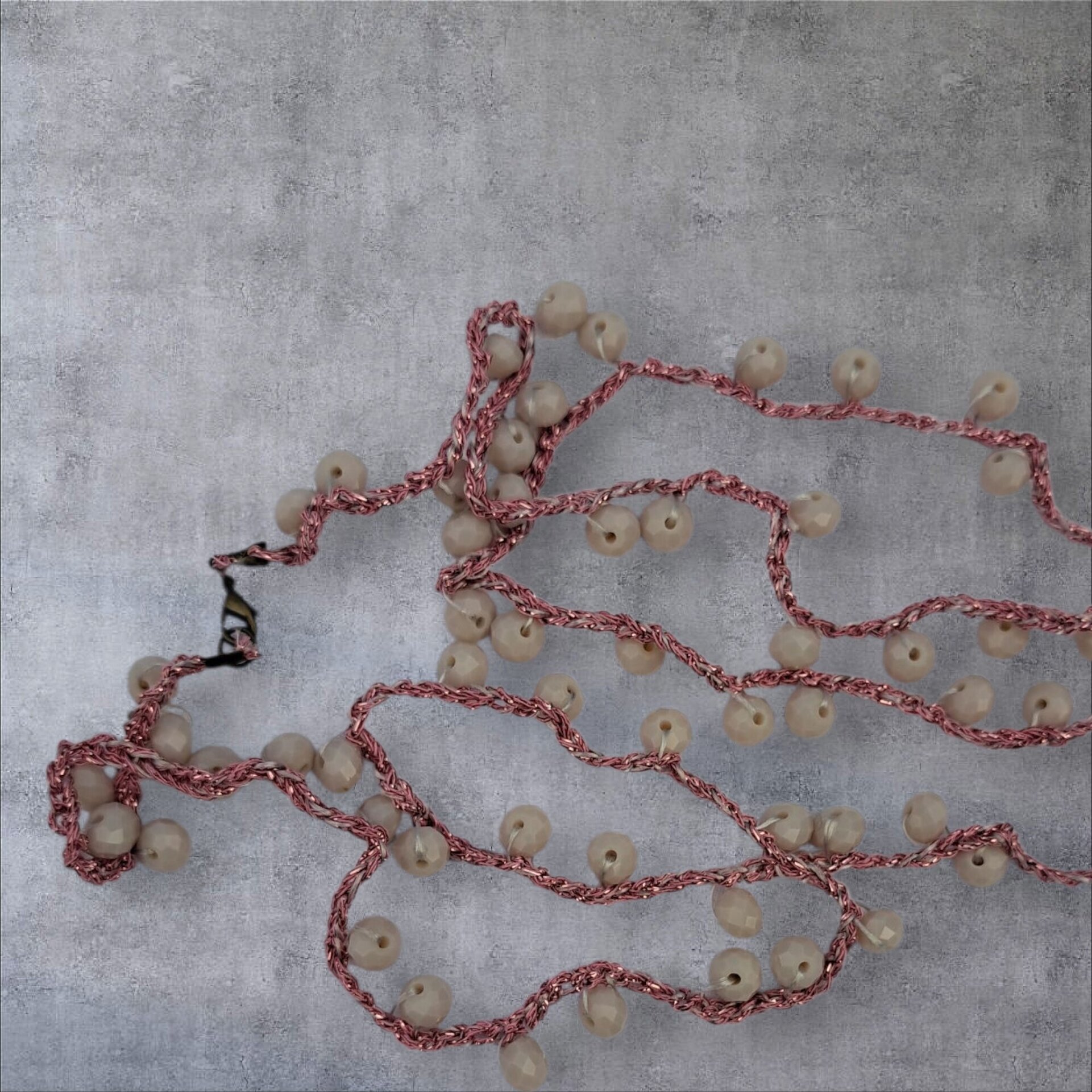 Collar rosa opaco/rosa - 1