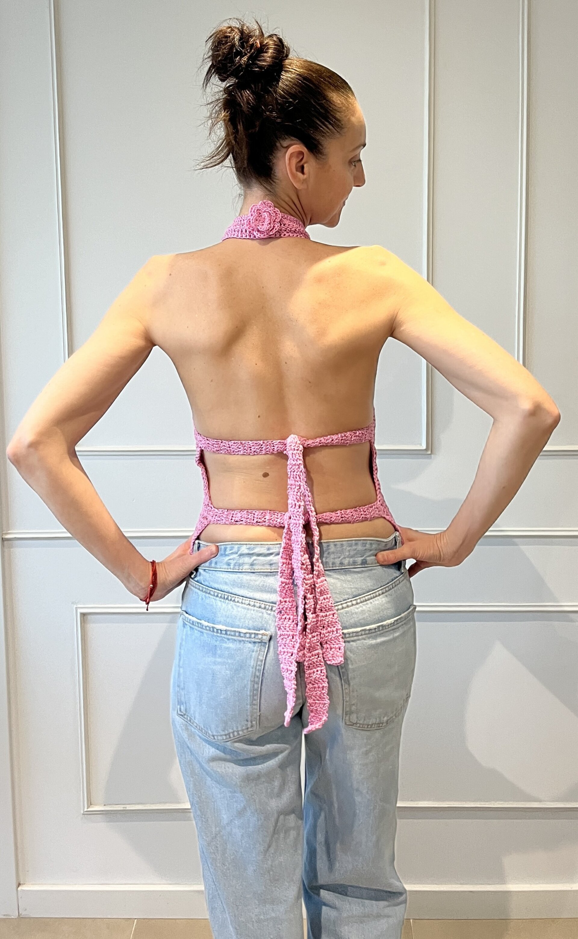 Top básico rosa fuerte - 5