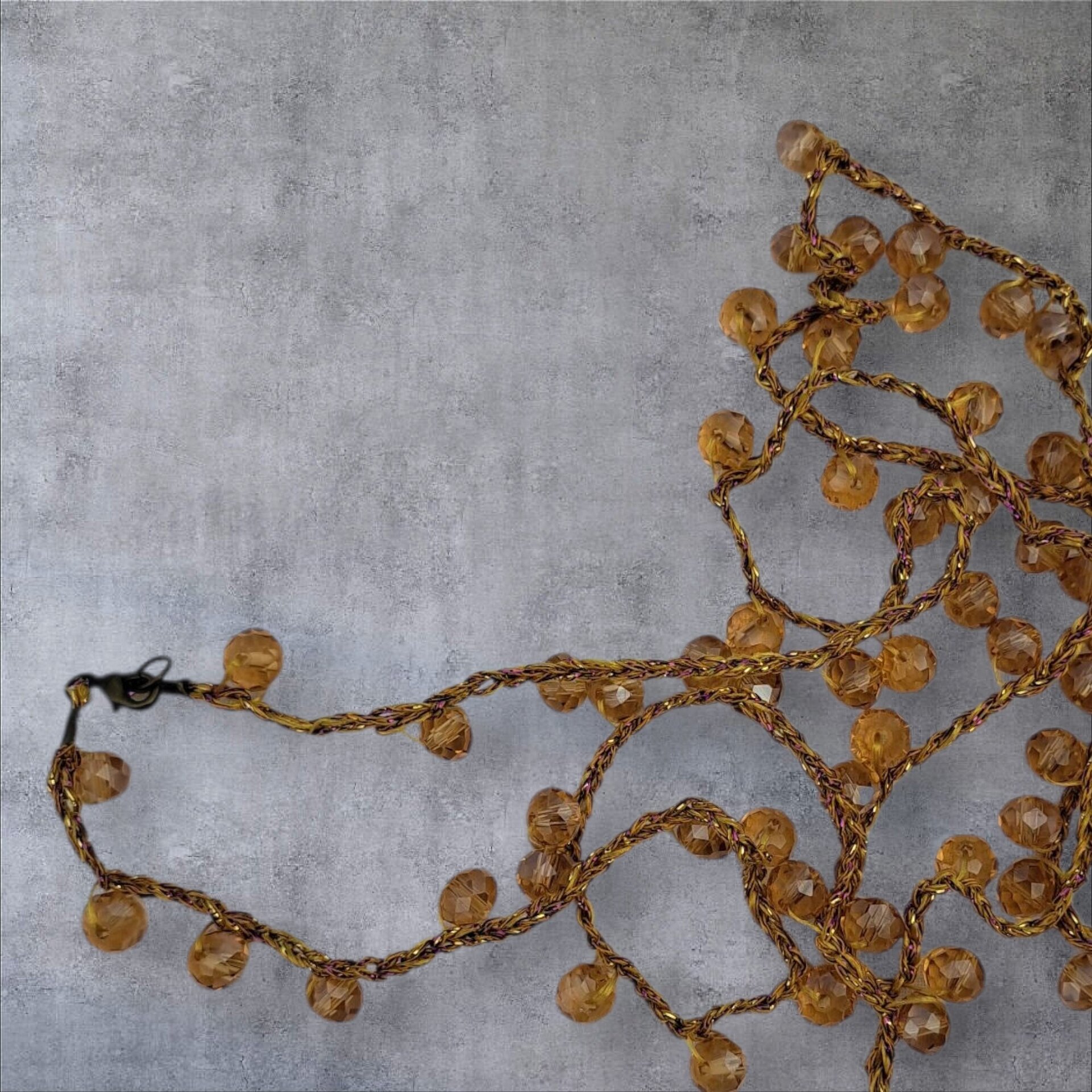 Collar mostaza transparente/mostaza - 1