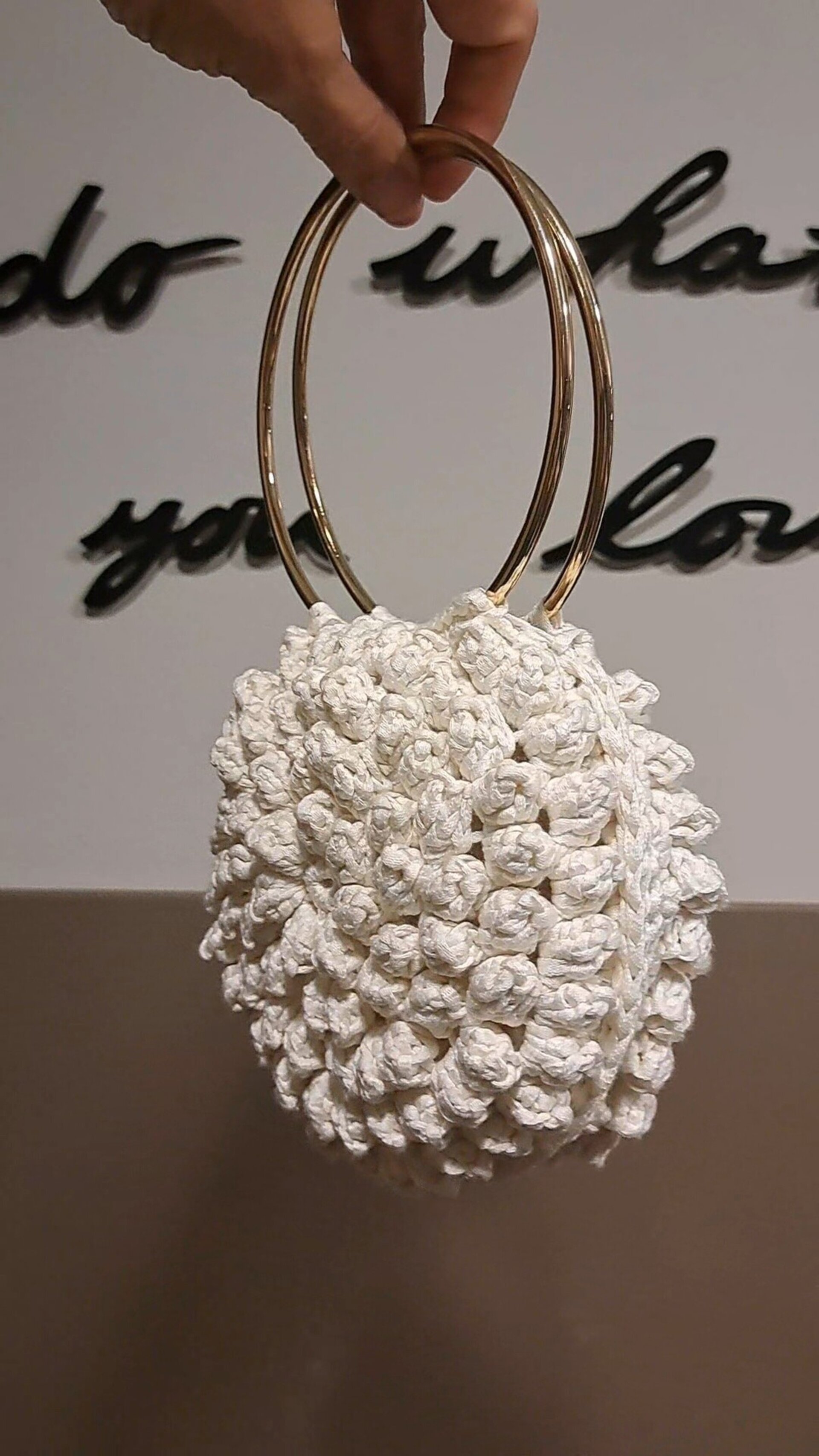 Bolso flor marfil - 2