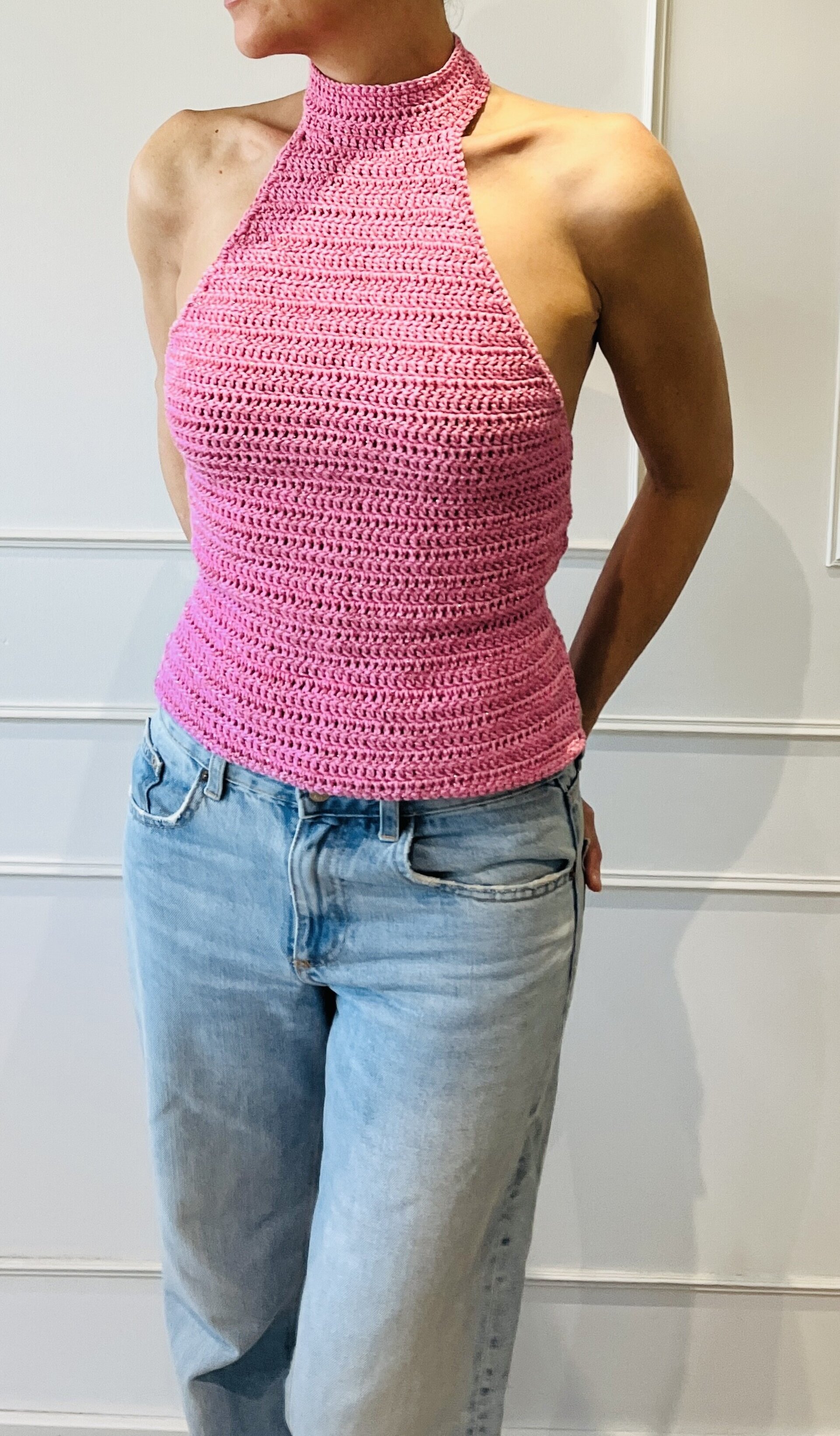 Top básico rosa fuerte - 3
