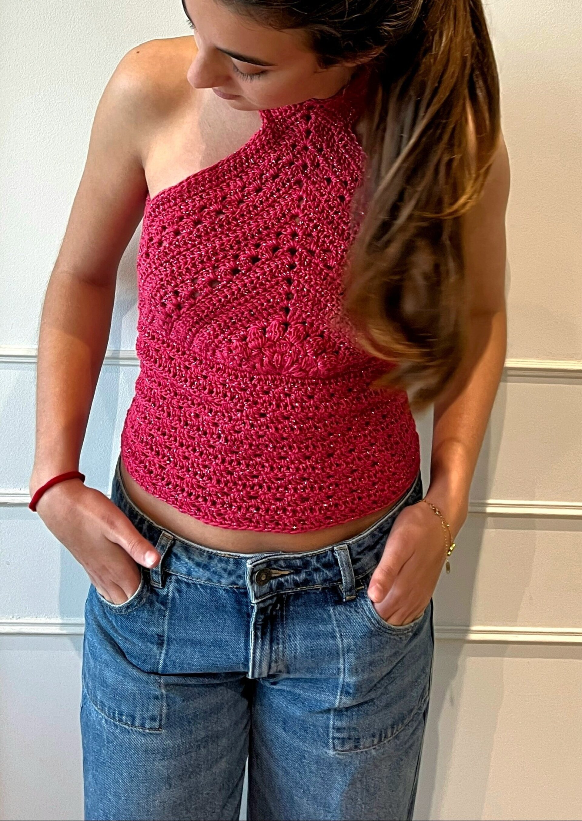 Top flor fucsia - 3