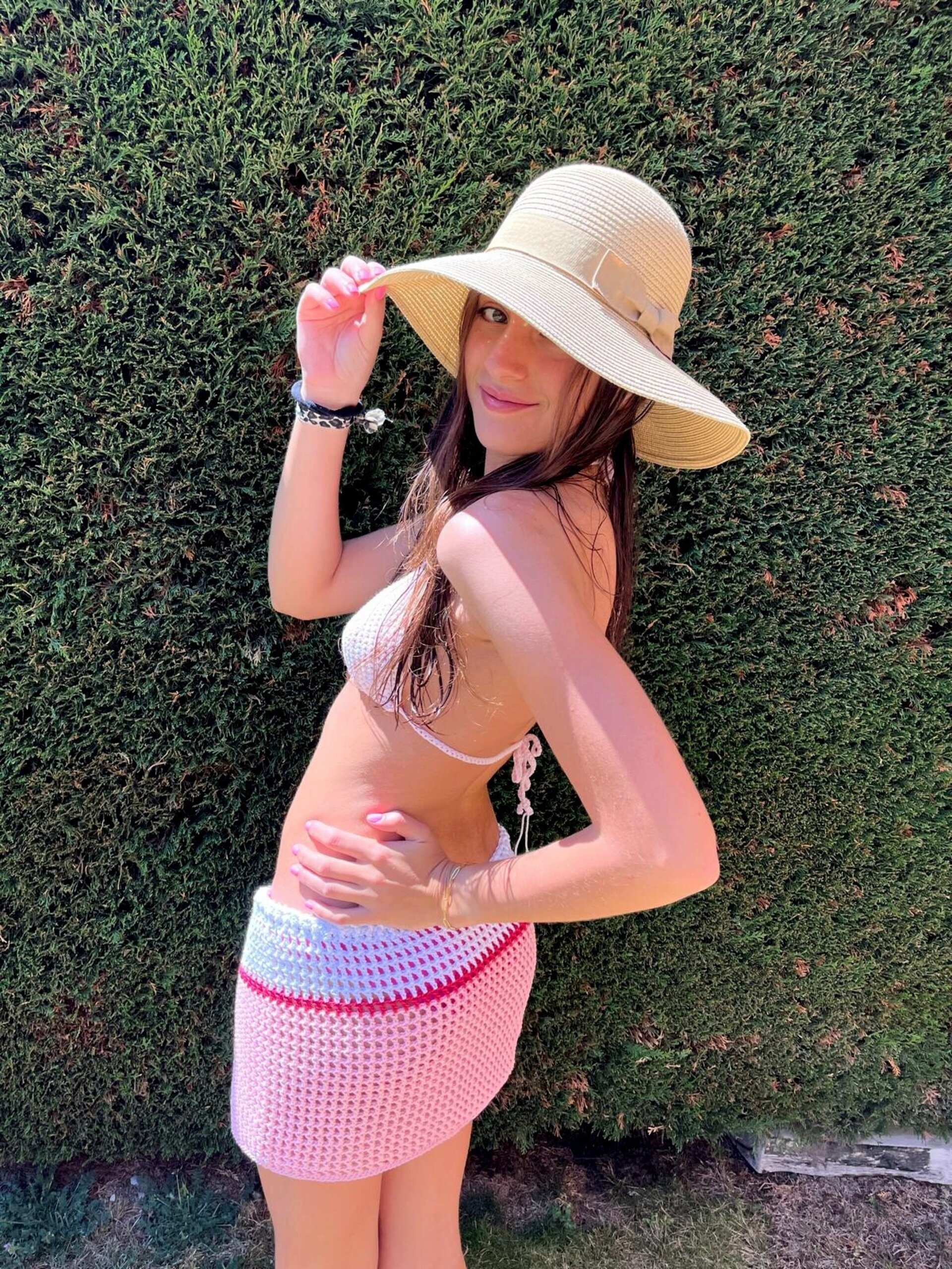 Falda mix blanca, fucsia, rosa - 3