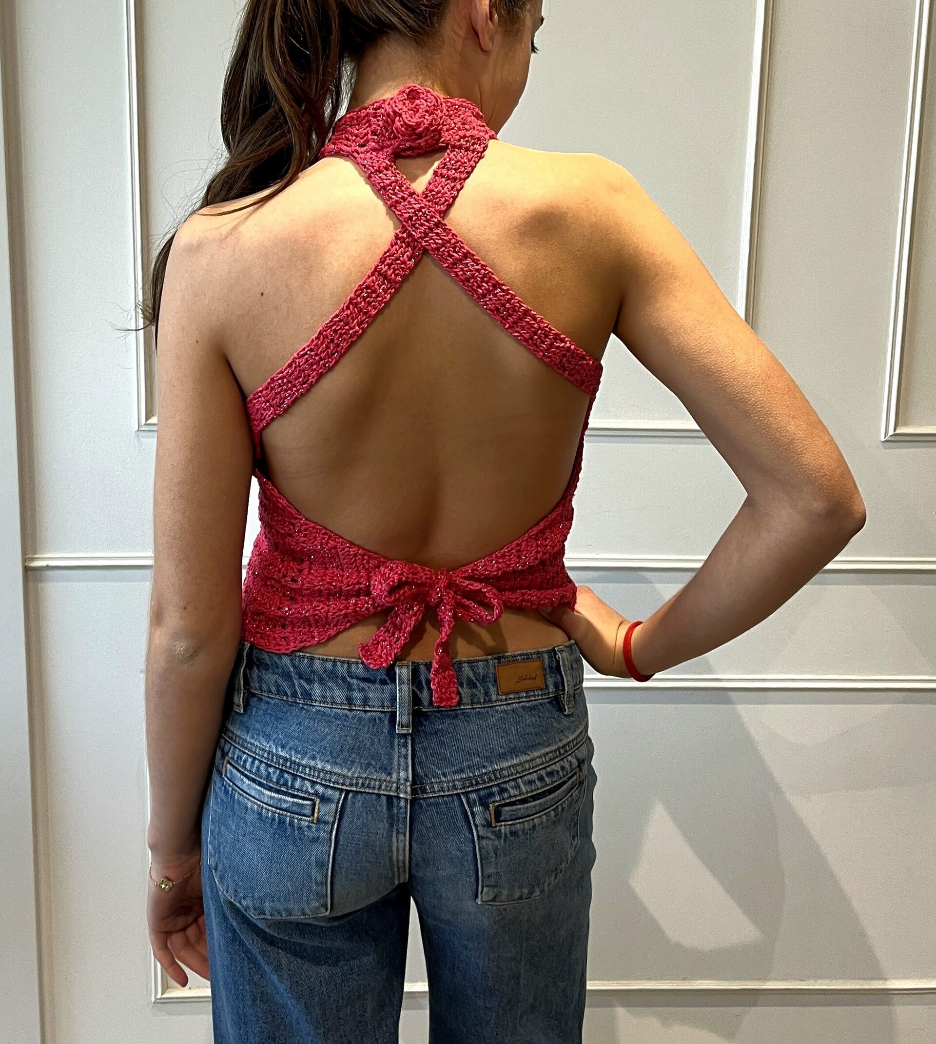 Top flor fucsia - 2